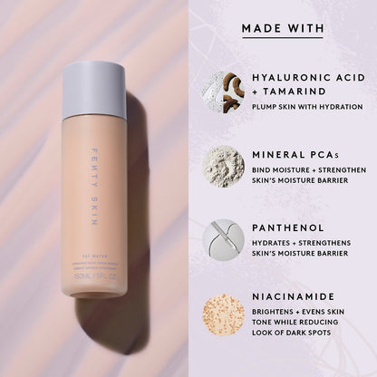 Fenty Beauty by Rihanna Fat Water Hyaluronic Acid və Tamarind ilə Nəmləndirici Süt Toneri Esensiyası
