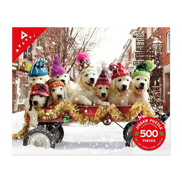 Puppies in a Wagon 500 Parçalı Yapboz