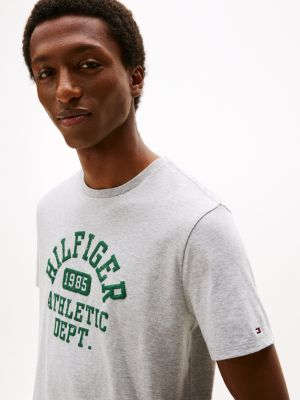 Tommy Hilfiger Hilfiger 1985 Athletic Logo T-Shirt, Gri Heather YoxYox