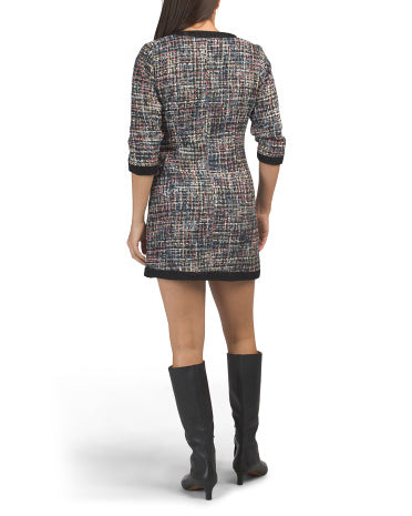 ALEXIA ADMOR Tweed Mini Qısa Geyim