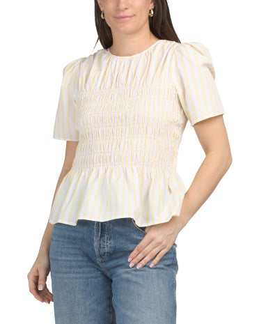 BAGATELLE COLLECTION Büzgülü Bluzka Peplum Etəkçəsi İlə