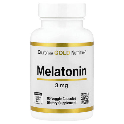 California Gold Nutrition Melatonin 3 Mq 90 Veggie Kapsul