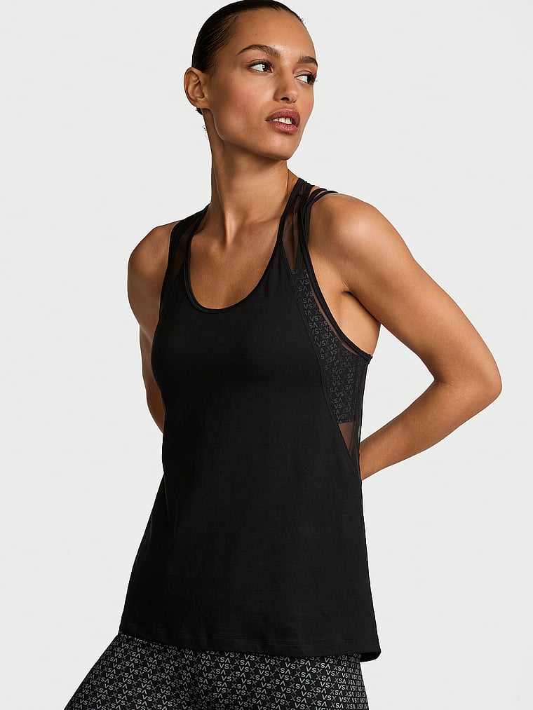 Victoria's Secret VSX Pima Pambaqlı Racerback Qadın Tanktopı