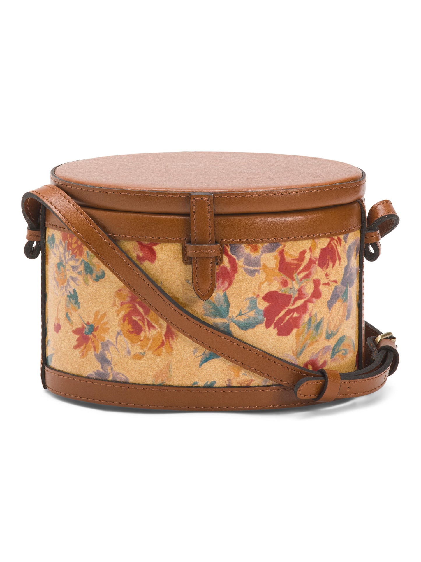 Leather Nomiki Oval Formalı Çapraz Çanta