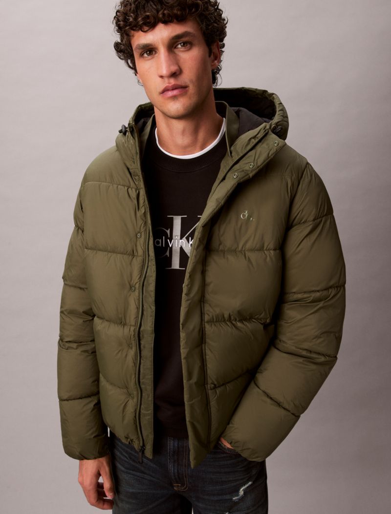 Calvin Klein Kapüşonlu Puffer Gödəkçə