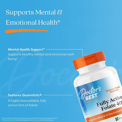 Doctor's Best Fully Active Folate 400 400 Mcg 90 Bitki Kapsulu
