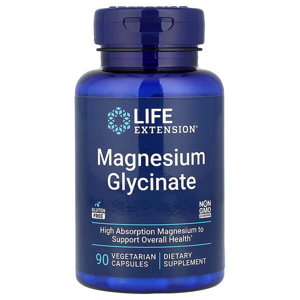 Life Extension Magnesium Glycinate 90 Veqetarian Kapsul 105 Mg