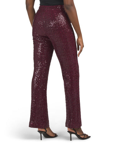 BADGLEY MISCHKA Pul Parlaqlı Bootcut Şalvar