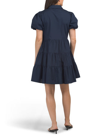 MSK Puff Sleeve Mini Shirt Geyimi