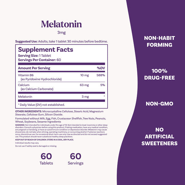 Natrol Melatonin 3 Mg 60 Tablet