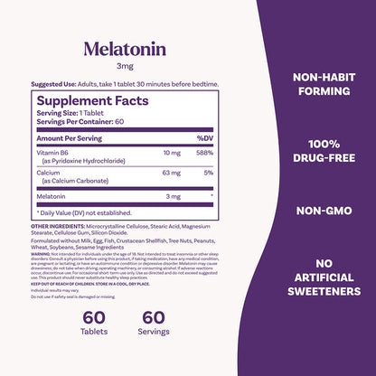 Natrol Melatonin 3 Mg 60 Tablet