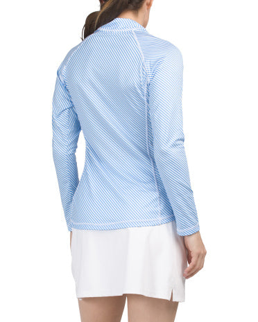 THE BUBBLE UPF Zolaqli Uzun Kollu Quarter Zip Hamilton Gödəkçəsi