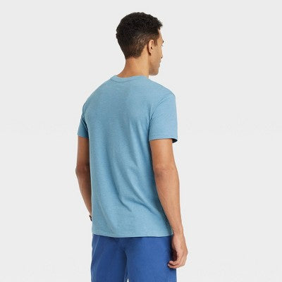 Goodfellow & Co Kişi Hər Gün Qısa Tərəvəzli Köynəyi Mavi XXL