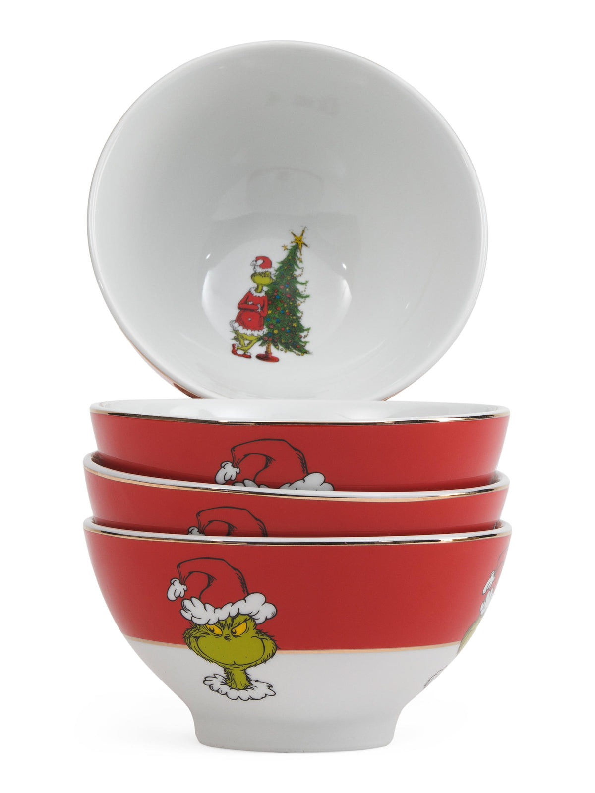 Santa Grinch Seramika Qab Dəsti (4 ədəd)