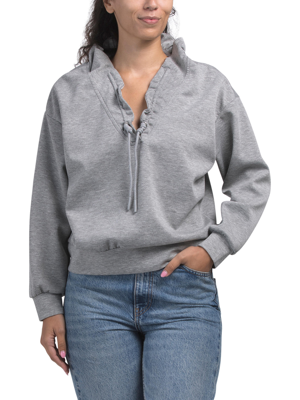 HUNTER & BROWN Fırfır Yakalı Bluzka