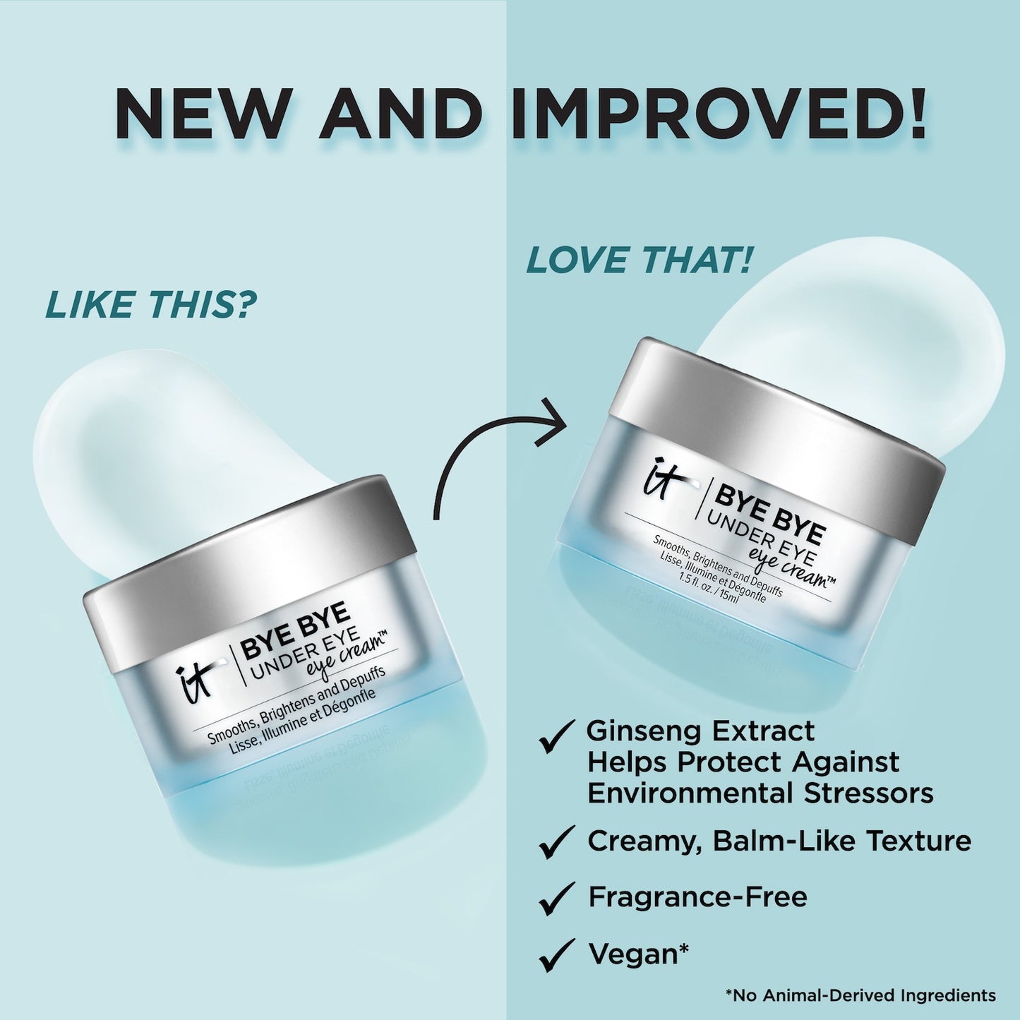 IT Cosmetics Bye Bye Under Eye Brightening Göz Kremi Tünd Halqalar üçün