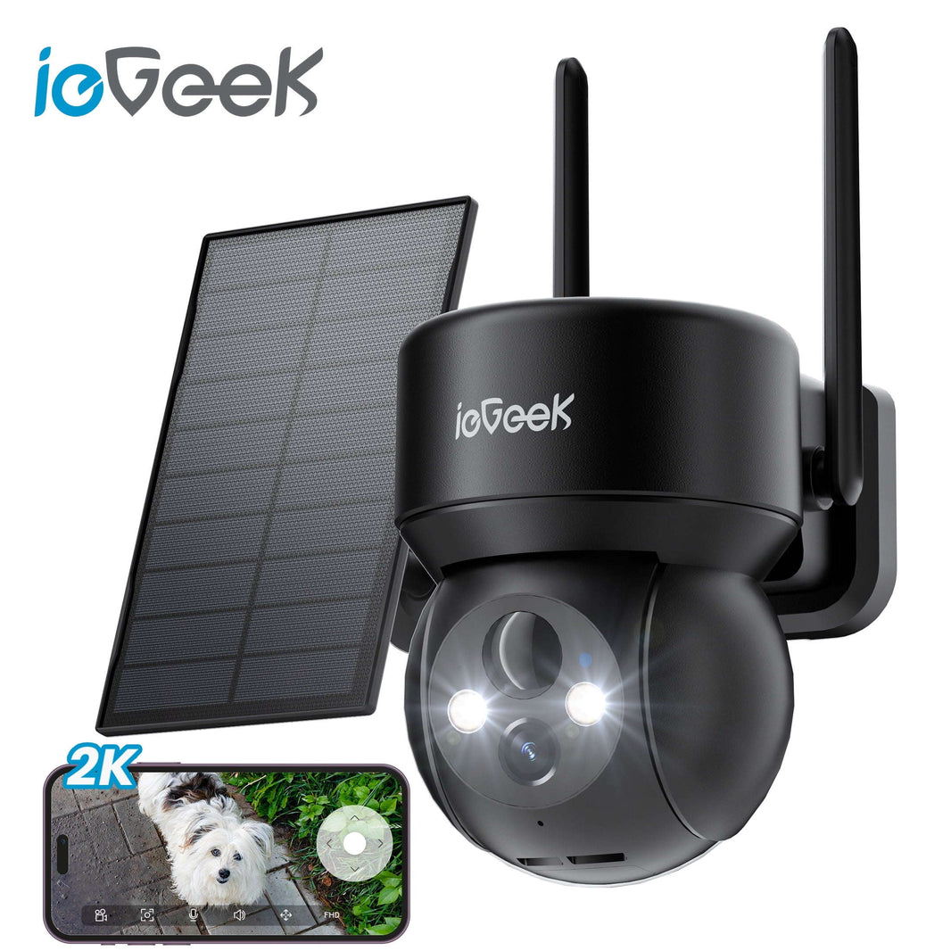 ieGeek Wireless Outdoor Security Camera 2K 360° PTZ Solar Güneş Enerjili YoxYox