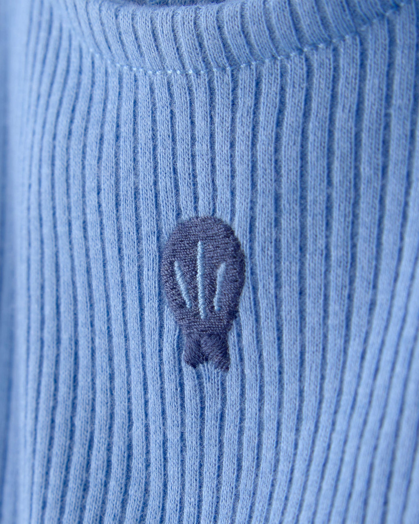 Carter's Bebə Qız Dəniz Kabuğu Qısa T袖li Bodysuit Geyimi - Mavi
