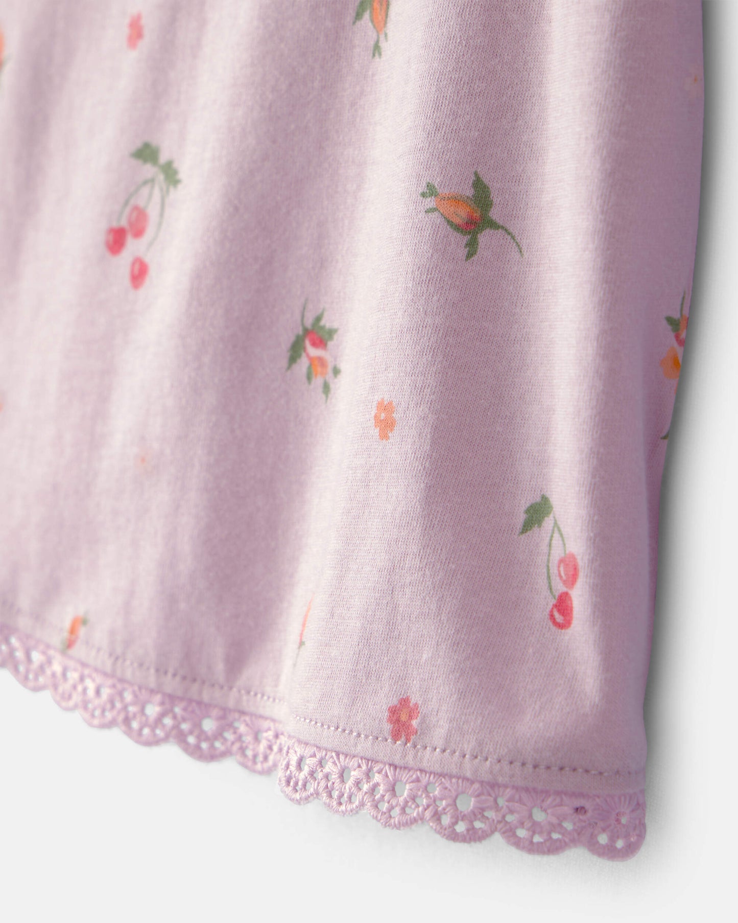OshKosh B'gosh Toddler Qız Çiçəkli Bluzka - Bənövşəyi