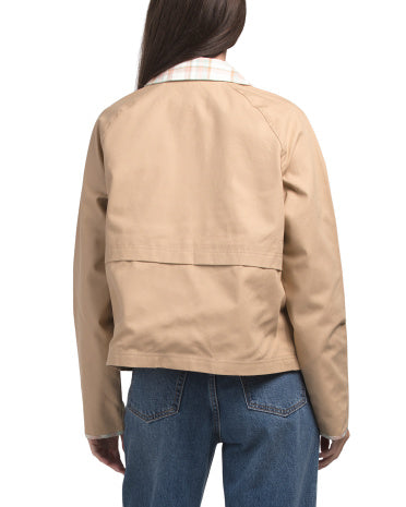 Crop Field Jacket Qısaltılmış Gödəkçə