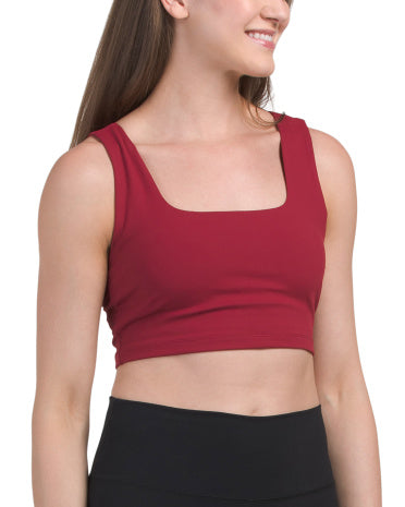 HARMONY &amp; BALANCE Kvadrat Yaxası Racerback Büstiyalı Top