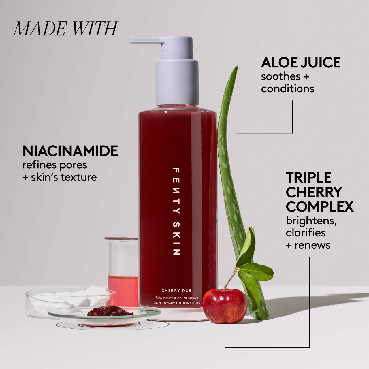 Fenty Beauty by Rihanna Cherry Dub Pore Purify'r Gel Cleanser