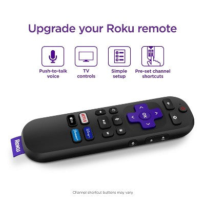 Roku Səs Pultу (Rəsmi) Roku Pleyer, Roku Audio və Roku TV üçün: İnfraqırmızı və RF Idarəetməsi