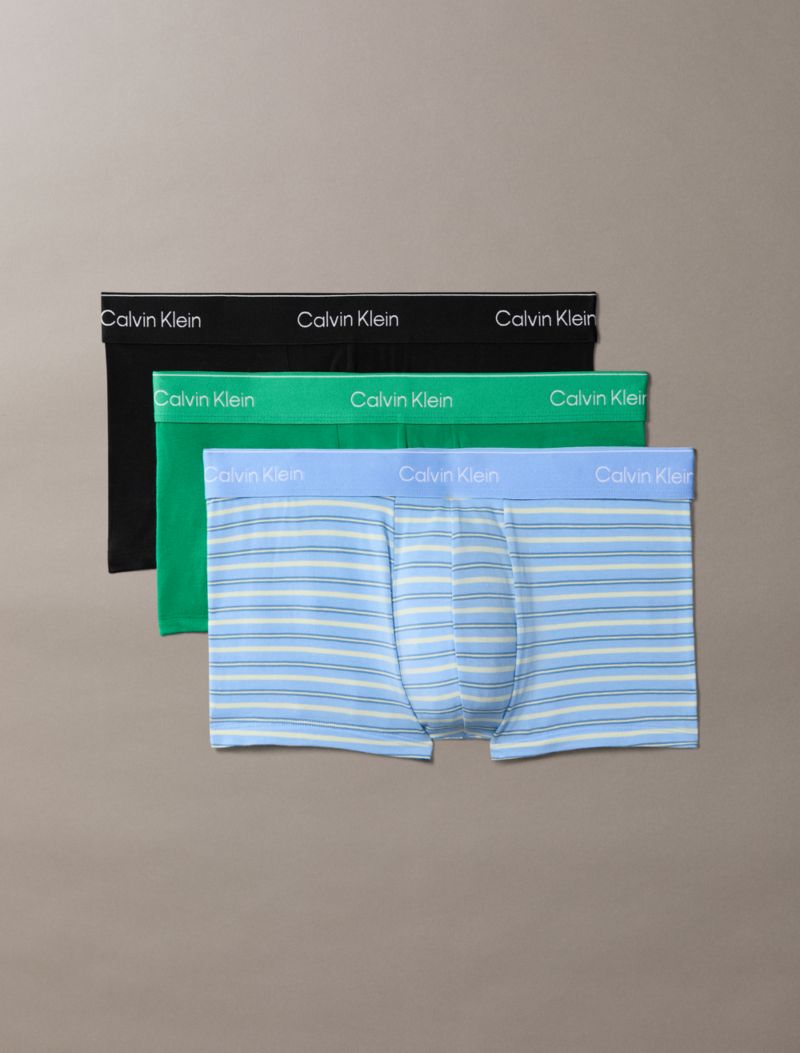 Calvin Klein Icon Cotton Stretch 3 Paket Aşağı Bel Trunk