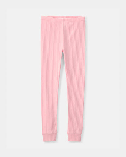 Carter's Qız Uşaq Kəpənək Ribli Rahat Oturan 2-Parçalı Pijama Dəsti - Çəhrayı