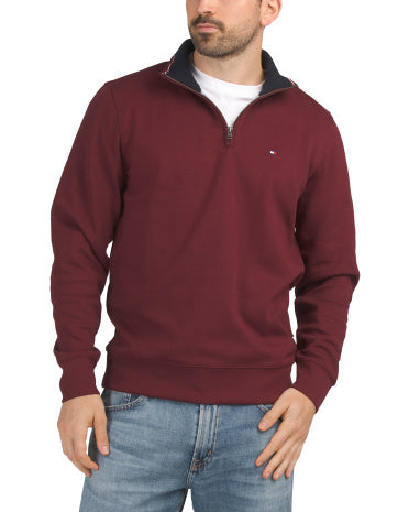 Bill Quarter Zip Mock Neck Sweatshirt