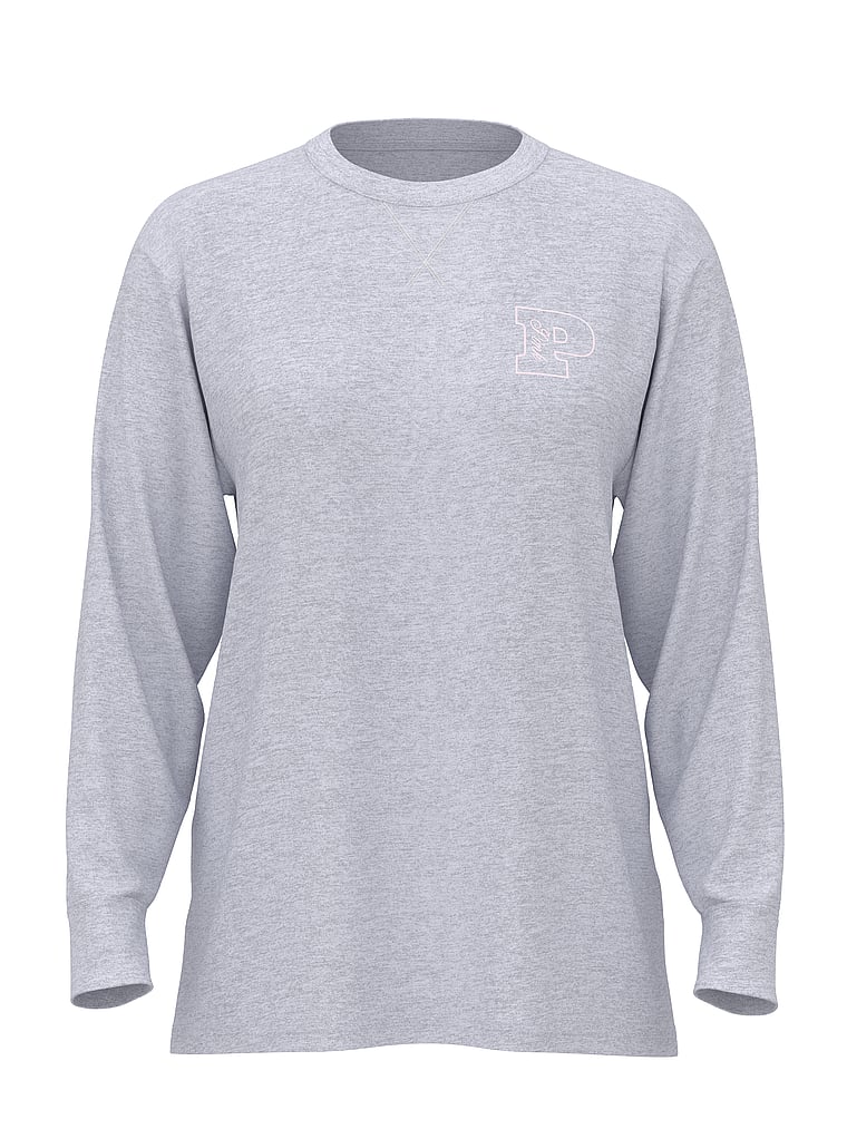 PINK Campus Cotton™ Long-Sleeve Tee