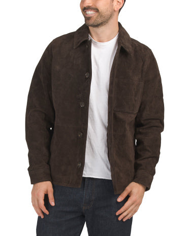 Suede Barn Jacket Dəri Gödəkçə