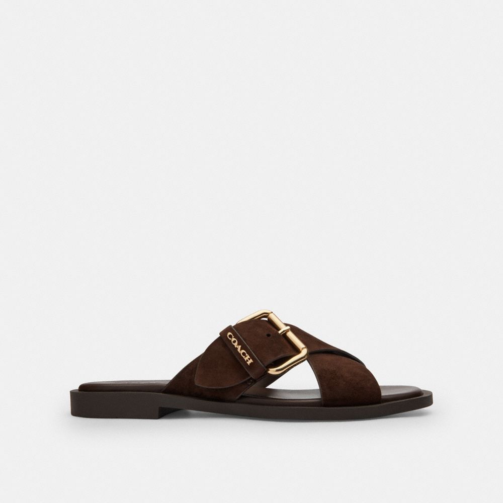 Coach Crisscross Buckle Sandal
