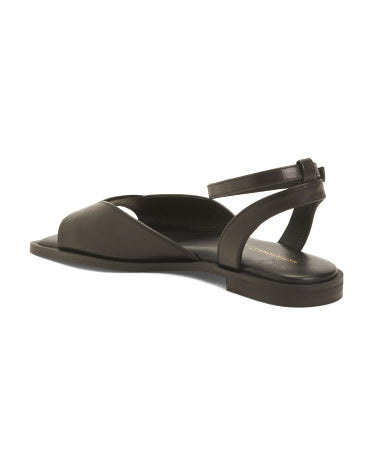 INTENTIONALLY BLANK Dəri Dalış Ayak Bilək Sarılı Düz Sandal