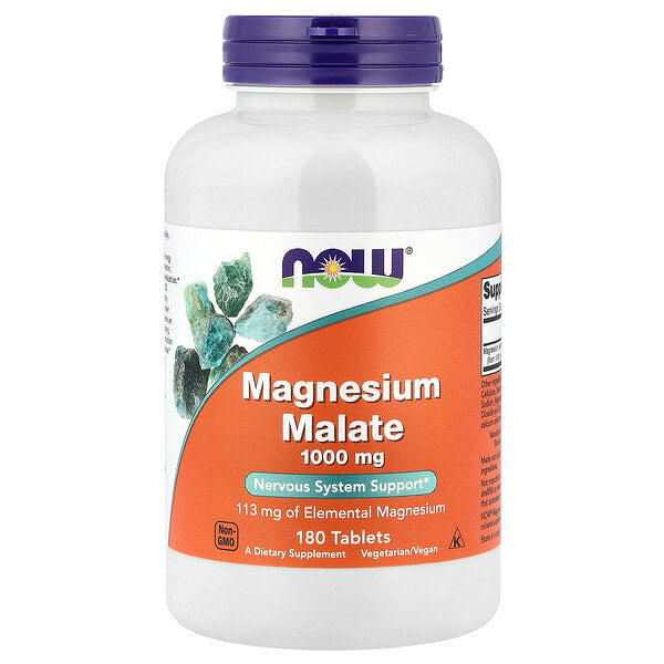 Now Foods Magnesium Malate 1000 Mq 180 Tablet