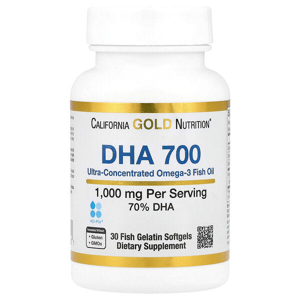 California Gold Nutrition DHA 700 Balıq Yağı Ultra Konsentrat 1000mg 30 Balıq Jelatin Kapsulu
