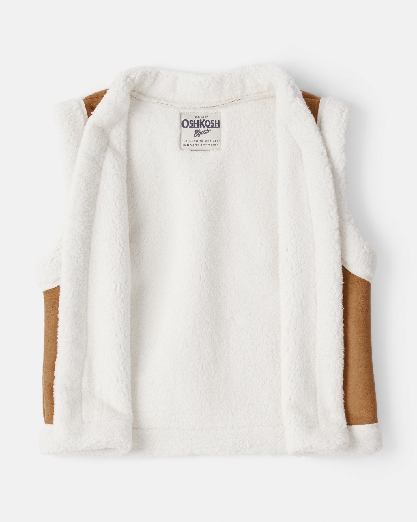 OshKosh B'gosh Qız Polarteks Kolsuz Jilet - Qəhvəyi