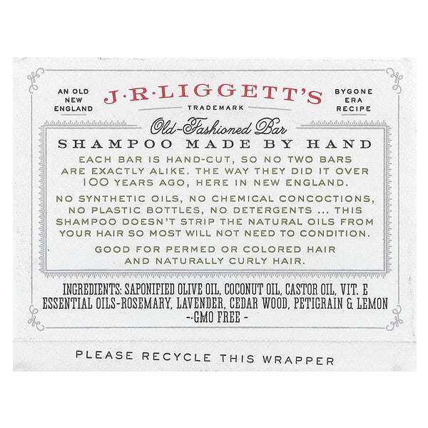 J R Liggett's Old Fashioned Şampun Barı Otlu Formulası 99 G