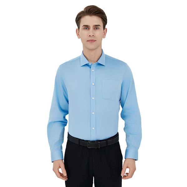 Savile Row Kişi Klassik Fit Sateen Formal Köynəyi