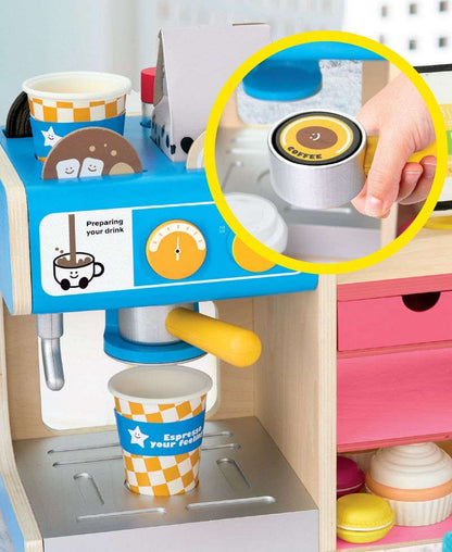 Geoffrey's Toy Box Kafe Tort Fırını Qəhvə Dükkanı Oyun Komplekti YoxYox