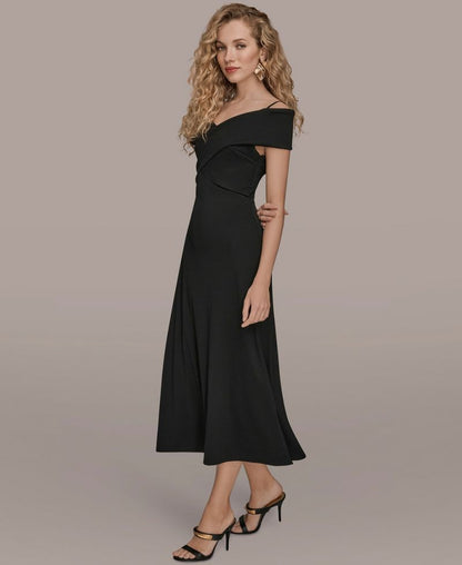 Donna Karan New York Qadın Çarpaz Omuz Açıq Geyim