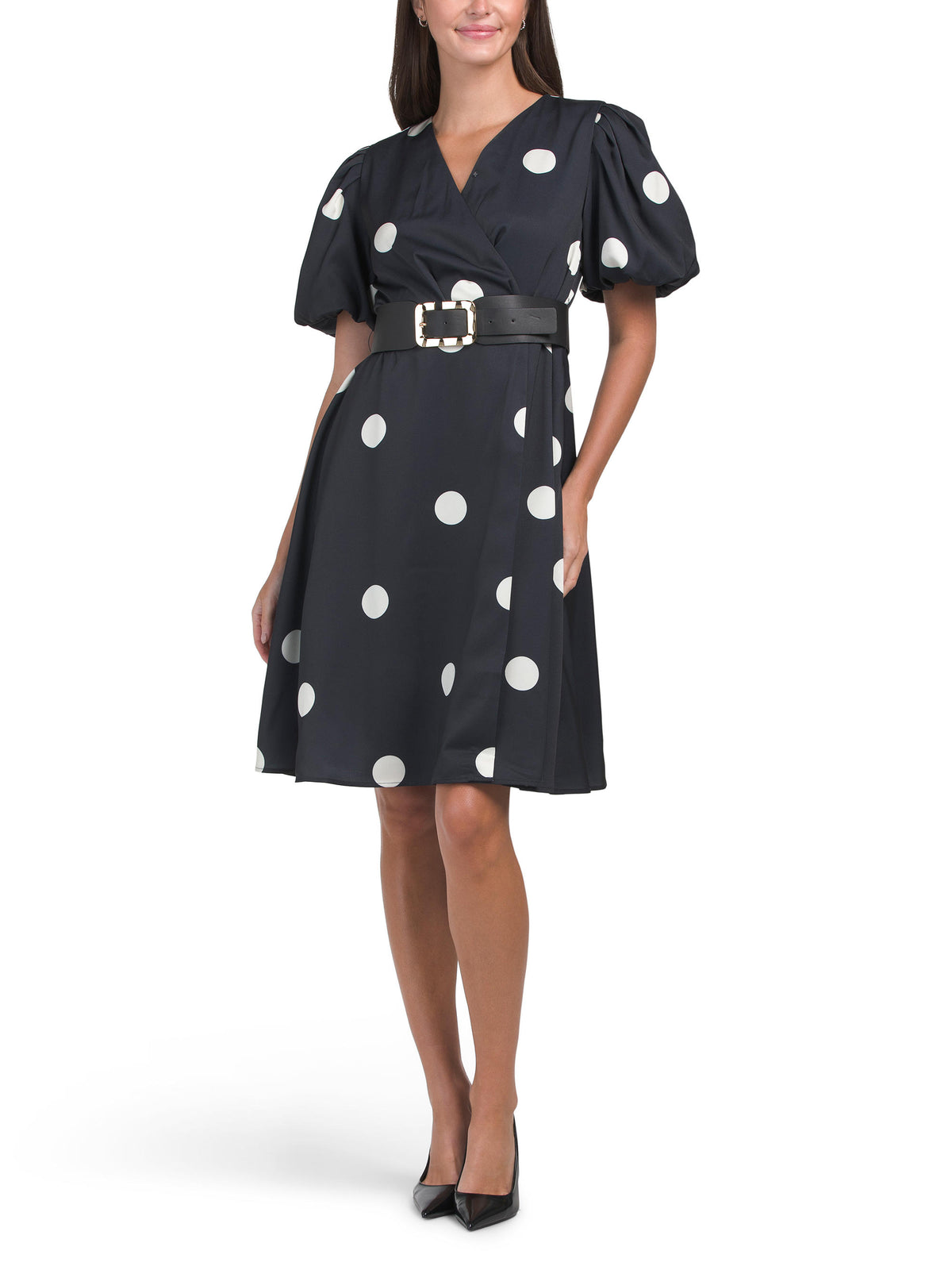 WDNY Polka Dot Beli Mini Geyim