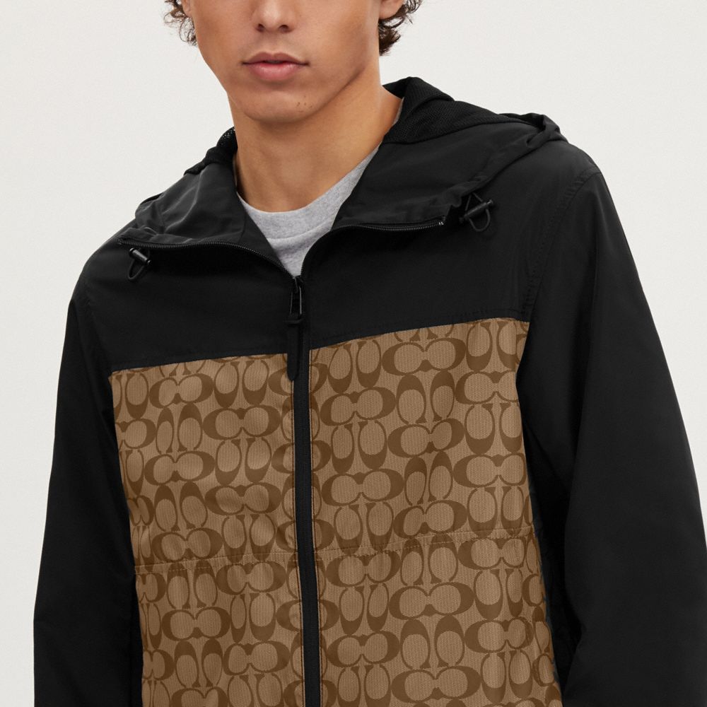 Coach Signature Tam Fermuarlı Külək Gödəkçəsi