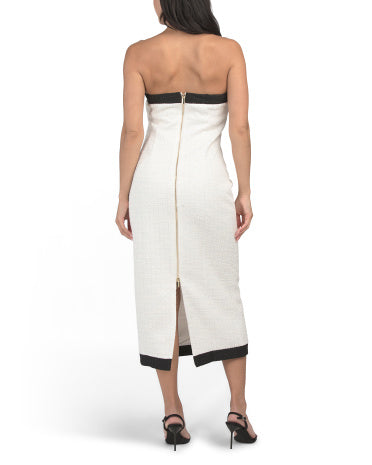 WALTER BAKER Janeil Tweed Midi Geyimi