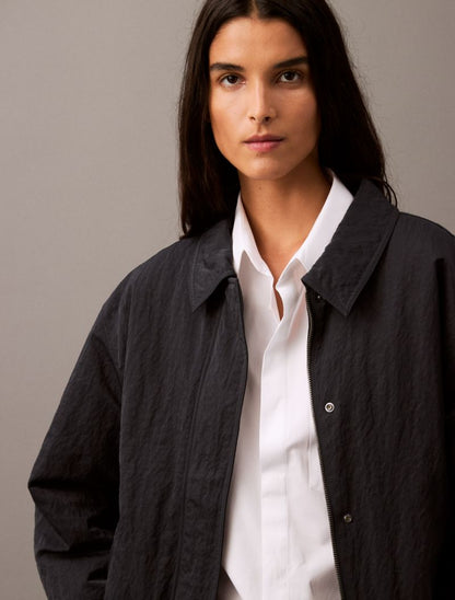 Calvin Klein Əzilmiş Nylon Bomber Gödəkçə