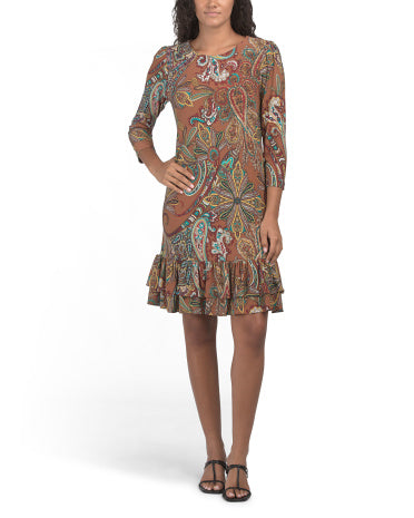 Double Ruffle Hem Mini Geyim