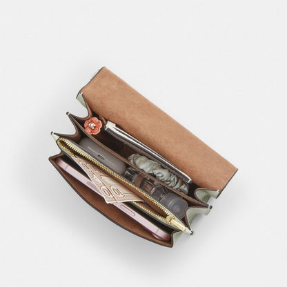 Coach Mini Klare Çapraz Çanta Çiçəkli Nümunə ilə
