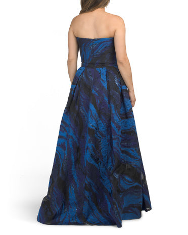TADASHI SHOJI Mərmərlə Tərəfləri Açıq Geyim