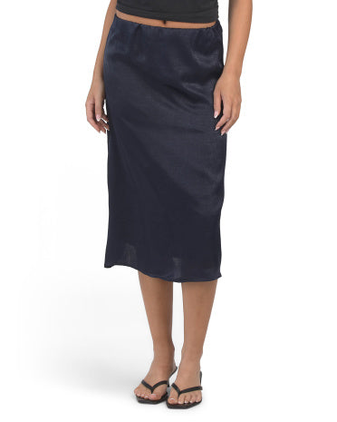 LIV LOS ANGELES Midi Slip Skirt