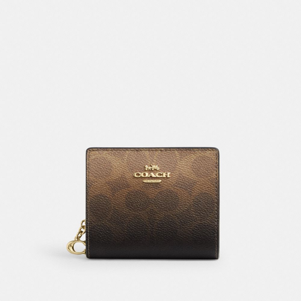 Coach Snap Cüzdan Ombre Signature Canvas